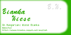 bianka wiese business card